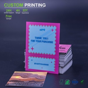 Carte <span class=keywords><strong>de</strong></span> remerciement personnalisée avec dorure à chaud pour certificat cadeau <span class=keywords><strong>de</strong></span> spa <span class=keywords><strong>de</strong></span> luxe, cartes premium, prototypage rapide - Product Image 1