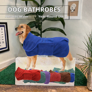 تصميم سريع الجفاف وامتصاص الماء مناسب للكلاب متوسطة وكبيرة الحجم منشفة الحيوانات الأليفة روب حمام الحيوانات الأليفة - Product Image 5