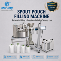 Machine de remplissage et de bouchage automatique de sachets à bec verseur personnalisée Orshang avec servomoteur pour ligne de production d'huile