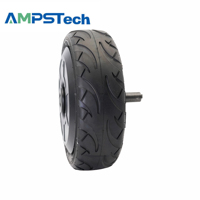 Moteur de roue AMPSTech IP67 étanche à la poussière et à l'eau, 10 pouces, 48VDC, 30Nm, arbre unique, charge 500KG, pour robot extérieur