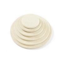 PROWORKZ Tampons de polissage pour vitres de voiture en feutre laineux et velcro de 5 et 6 pouces