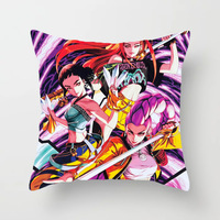 Housse de coussin ChamXue carrée, motif dessin animé K-Pop Demon Hunters Witch Group, ultra douce, à poils courts, pour canapé
