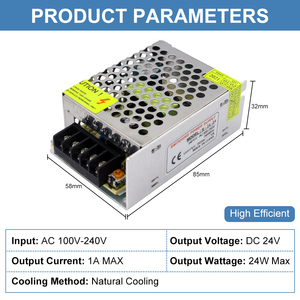 Alimentation électrique à découpage ESann Direct Selling <span class=keywords><strong>AC85</strong></span> 240V vers DC 24V 24W 48W 60W 72W 100W 120W 150W 1A, convertisseur AC/DC, transformateur DC - Product Image 2