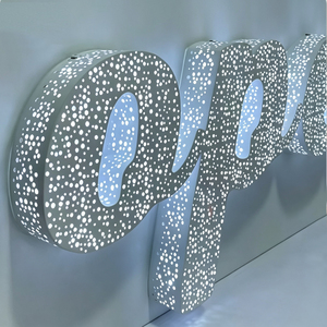 Lettres lumineuses LED ciel étoilé pour enseignes de magasin, lettres lumineuses 3D personnalisées en miroir LED, lettres lumineuses RGB changeantes de couleur - Product Image 4