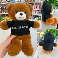 Ours en peluche personnalisé en gros, peluche personnalisée avec logo, ours en peluche doux pour la promotion de la marque, cadeau marketing
