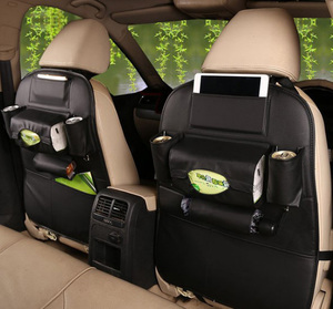 De luxe En Cuir PU <span class=keywords><strong>Organisateur</strong></span> de <span class=keywords><strong>Voiture</strong></span> De Banquette Arrière Avec Porte-<span class=keywords><strong>Tablette</strong></span> Pour Enfants - Product Image 1