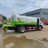 Camión Cisterna de Agua Diésel Dongfeng 4x2 Usado, Camión Cisterna de Segunda Mano con Alcance de Rociado de 12-16m, Emisión Euro 3 para Agua