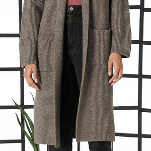 Extra Thick Mohair Ribbed Cardigan Open Front Knit Cape <b>Coat</b> for Winter <b>Women</b> - Product Image 3