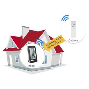 Kompaktes Echtzeit-Temperatur-und Feuchtigkeits-Tracking für Heim geräte mit digitalem LCD-Ferns ensor High <span class=keywords><strong>Low</strong></span> <span class=keywords><strong>Alarm</strong></span> Ideal für Babys - Product Image 2