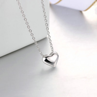 Bestone gros à la mode amour coeur mode chaîne collier bijoux Couple coeur pendentif collier