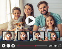 Système de caméra de sécurité extérieure 4 canaux 1080p 8MP 5MP 2MP avec capteur CMOS, kit DVR/NVR AHD 4K H.265, détection de mouvement, étanche, vision nocturne
