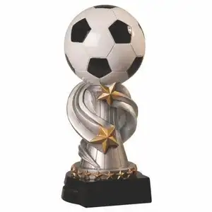 Oem Nieuwe Ontwerp Custom Geschenken Hars Wedstrijd Trofee Custom Vormige Voetbal Voetbal Trofee