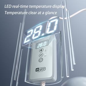 YEE pabrik grosir 25W logam akuarium tangki pemanas air tangki ikan celup listrik batang pemanas dengan tampilan Digital - Product Image 3