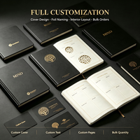 Carnet A5 Premium MIND Journal en cuir PU, couverture rigide, logo personnalisé, auto-reflexion pour hommes et femmes