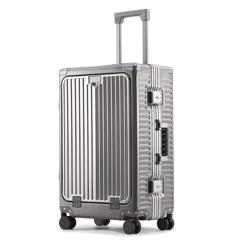 Gunmetal gray-full aluminum-magnesium alloy-front opening model