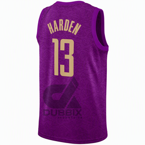 Maillot de basket Harden 13 pour homme, rouge, sans manches, anti-humidité, imprimé par sublimation, coupe régulière pour adulte - Product Image 5