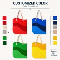 Sac fourre-tout réutilisable avec motif ondulé et design color block, avec bandoulière, vente en gros pour usage quotidien en extérieur