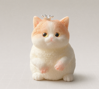 Jouet Squishy Chat Réaliste et Mignon, Peint à la Main, Anti-Stress, en TPR, Idéal pour la Maison, le Bureau et les Petits Cadeaux