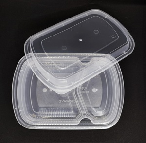 Accesorios de cocina Diseño caliente 2 capas PP plástico caja de almacenamiento de alimentos contenedor de almacenamiento de microondas - Product Image 3