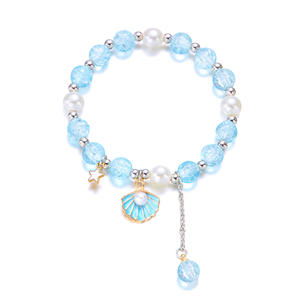 Nuovo stile di moda di nicchia fata <span class=keywords><strong>bracciale</strong></span> a caduta d'olio <span class=keywords><strong>con</strong></span> perline di Popcorn in corda intrecciata <span class=keywords><strong>con</strong></span> campana in lega per anniversario - Product Image 3