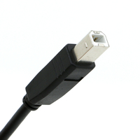 Cable de Impresora USB 2.0 Micro-USB Tipo A Macho a Tipo B Macho Recto, con Malla de Protección, para Computadora y Cámara