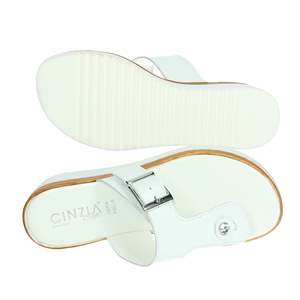 Cinzia Soft Sandales compensées blanches pour femme IAF343477 Tongs à plateforme - Product Image 6