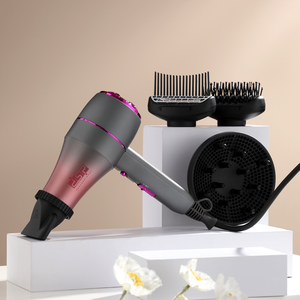 DSP SALON CARE、1400W軽量ヘアドライヤー、カール/ストレートニング用の5つのスタイリングアタッチメント (Ionic Care + Cold Shot Tech) - Product Image 5