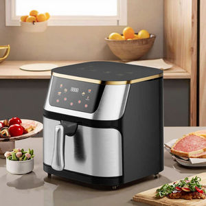 Freidora de Aire de Gran Capacidad de Acero Inoxidable, Freidora Eléctrica Multifuncional sin Aceite para una Cocina Rápida y Saludable - Product Image 1