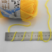 50g Rouleaux Fil Mélange Coton Lait 5 Plis Doux Confortable Coloré pour Débutants Tricot Crochet Main avec Finition Enduite pour Sacs