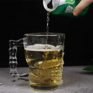 2021 Factory Price Best Selling Clear Beer Glasses Shining Crystal Mugs Whisky Coffee Cup