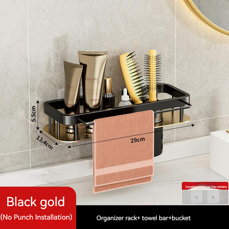 Oro negro con cubo y barra de toalla
