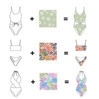 Elegante Sexy Bikini-Bademode vom Hersteller Strandmode Damen Modische Badeanzüge