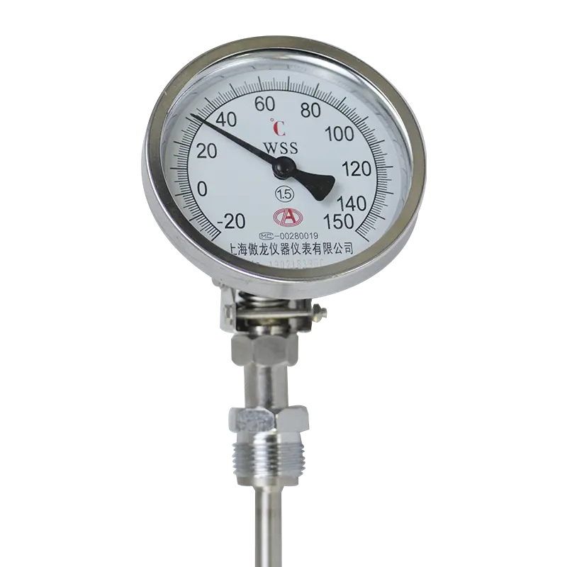 Roestvrijstalen Hoge Kwaliteit Ketelthermometer Voor Maatregel Watertemperatuur Drukmeter