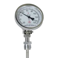 Remote reading oven thermometers 4inch stainless steel with flange