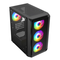 Boîtier personnalisé OEM pour PC de jeu Support RTX 4070 4060 310mm Carte graphique 2.5 SSD 3.5 Disque dur de bureau Micro ATX Boîtier pour ordinateur
