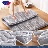 Matelas compressé ultra-fin pliable en gros, matelas en boîte, surmatelas en mousse à mémoire de forme, tailles simple, queen et king