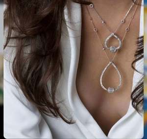 Collar con colgante apilable en forma de corazón de lujo Hibride, abalorio de moda de circonita cúbica completa, joyería de fiesta para mujer, regalo 2020 Bijoux - Product Image 1