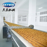Machine à empiler les biscuits multifonctionnelle, fonctionnement stable, ligne de production de biscuits, du mélange de la pâte à l'emballage