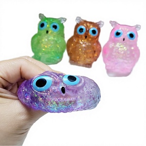 Juguete Blandito de Maltosa con Textura de Búho, de Rebote Lento, para Descompresión, Simulación de Animal, Adorno Antiestrés, Regalo Sensorial para Niños, TPR - Product Image 4