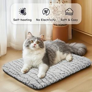 Tapis chauffant auto-chauffant en polaire berbère pour animaux de compagnie, fournitures pour niche de chien avec lit amovible pour chiens et chats - Product Image 3