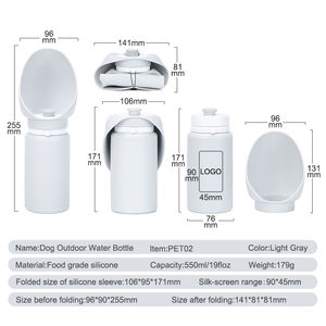 Garrafa portátil para cães, copo à prova de vazamento para viagem, garrafa de água portátil para cães, produto comestível para passear ao ar livre, atacado - Product Image 4