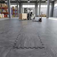 Langlebige Ineinandergreifende Gummi-Bodenplatten, Industrielle Schwerlast-Gummimatten für Werkstatt Garage Fabrik Lager