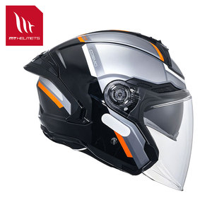 หมวกกันน็อคสำหรับมอเตอร์ไซค์ New MT HELMETS COSMO SV 3/4 แบบเปิดหน้า เลนส์คู่ สำหรับทุกเพศ | กราฟิกดีไซน์แผ่นบังลมใส ABS ได้รับการรับรองมาตรฐาน ECE - Product Image 4