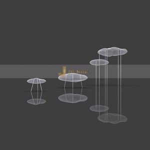 Nouvelle conception Art Déco, sculpture en forme de nuage en acier inoxydable, étanche, durable, multifonctionnelle, miroir poli, montage au sol, extérieur - Product Image 6