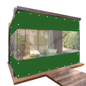 PVC Transparent Splicing Enclosure Thickened Thermal Insulation Wind and Rain Shelter Outdoor Rain Shelter Cloth