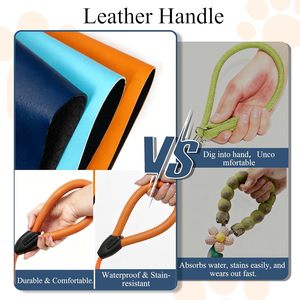 Laisse pour chien de luxe en sangle de nylon robuste personnalisée, laisse de service pour animaux de compagnie en polyester, corde de créateur colorée pour chien - Product Image 2