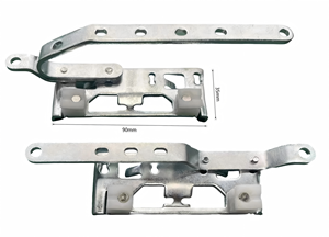 Porte-rideau en métal pour décoration <span class=keywords><strong>de</strong></span> maison moderne #13 Tringle à rideau en aluminium Accessoires blancs - Product Image 3