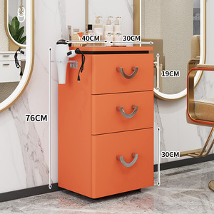 Nouveau design d'usine : Chariot de rangement mobile à trois niveaux pour salon de beauté, chariot à outils de manucure de luxe léger - Product Image 3