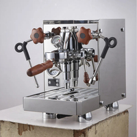 Machine à café commerciale rentable haute chaudière double machine à expresso semi-automatique à vapeur haute pression