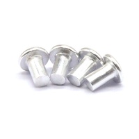 Paku Keling Mikro Aluminium Kepala Datar 4x2x3.5mm Ukuran Ultra Kecil Ringan untuk Kacamata Jam Tangan Instrumen Presisi